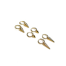 Load image into Gallery viewer, GOLD SPIKE EARRINGS
