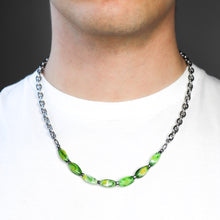 Load image into Gallery viewer, Frisch Beaded Silver Chain Adjustable Choker Necklace

