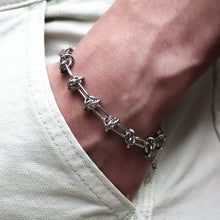 Load image into Gallery viewer, Gluck silver knot chain adjustable bracelet
