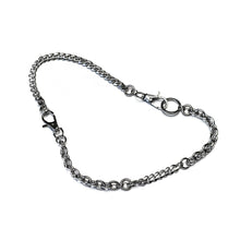 Load image into Gallery viewer, zion reconstructed clasp and ring industrial grunge chain necklace in steel
