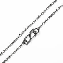 Load image into Gallery viewer, synth spring flame hook cable chain necklace in steel

