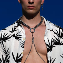 Load image into Gallery viewer, clout heavy body chain and necklace in steel
