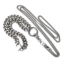 Load image into Gallery viewer, clout heavy body chain and necklace in steel
