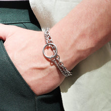 Load image into Gallery viewer, florian o ring abstract chain bracelet
