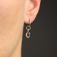 Load image into Gallery viewer, Helm silver grunge earring set in stainless steel
